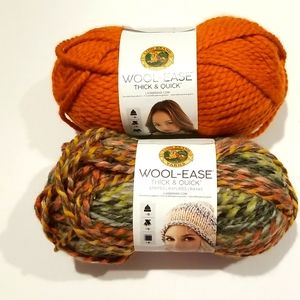 2 skeins yarn 20% wool  bulky 5ply